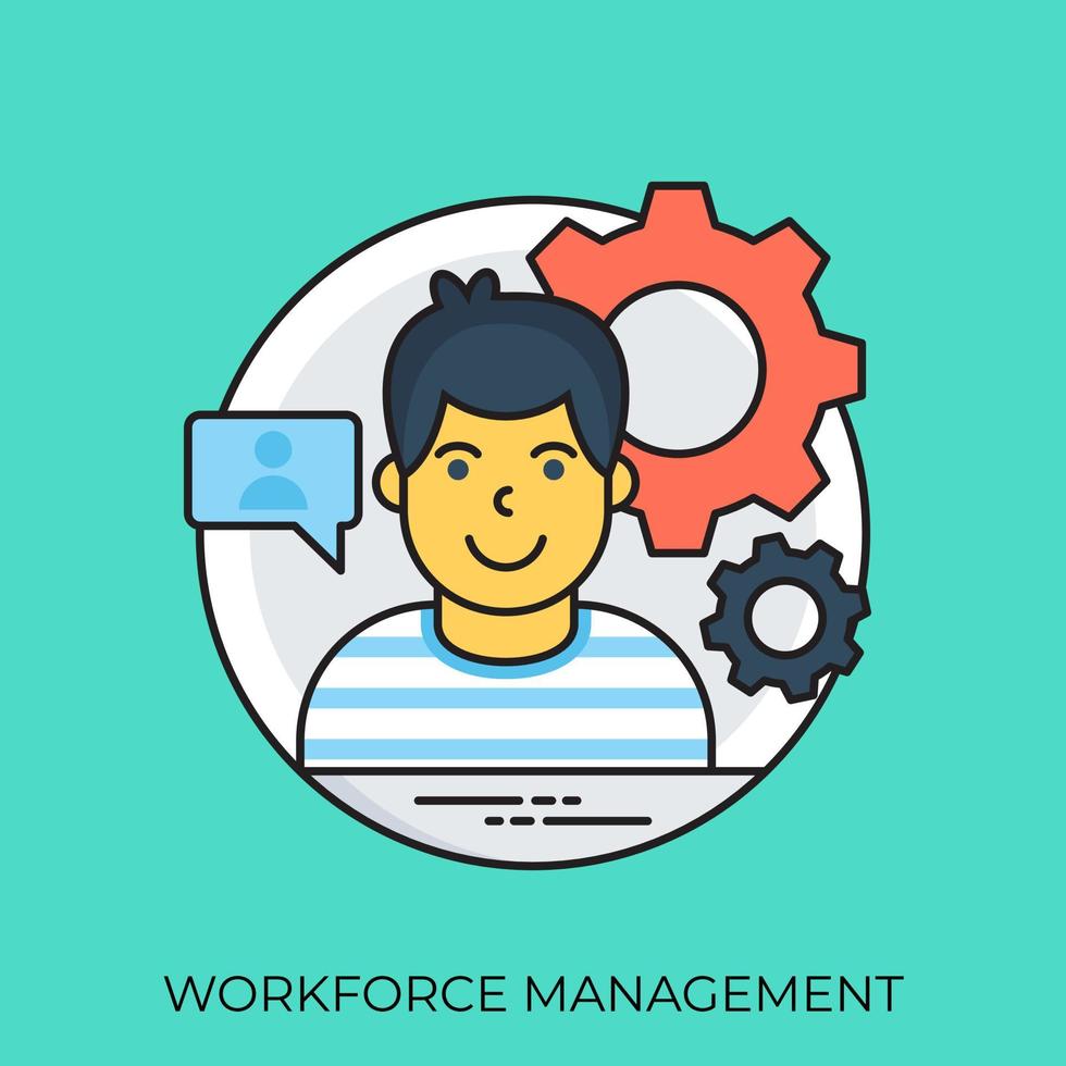 Workforce-Management-Konzepte vektor