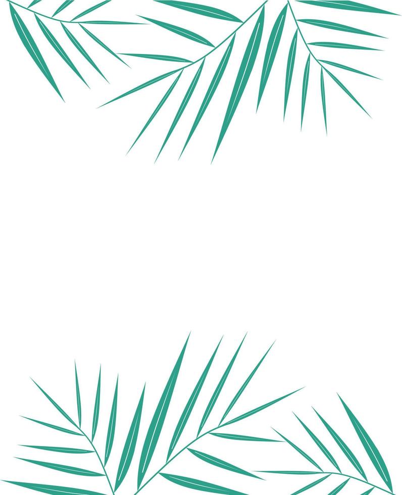 vackra palmträd blad siluett vektor bakgrundsillustration. sommar tropiska palmträd lämnar seamless mönster. vektor grunge design för kort, webb, bakgrunder och naturlig produkt.