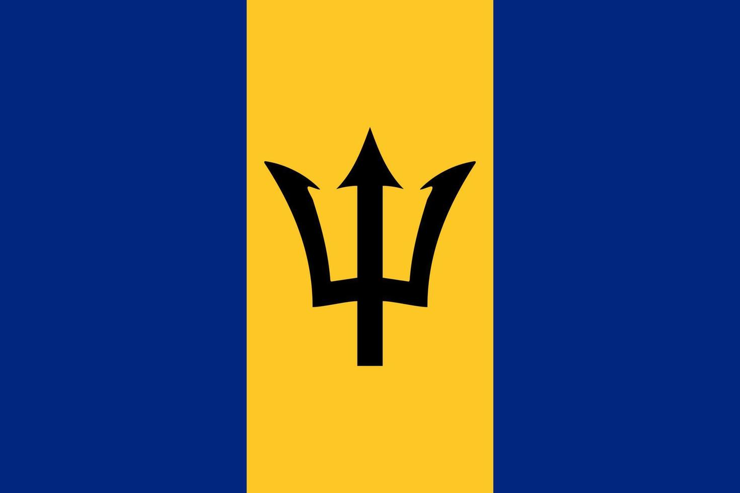 barbados flagge vektor