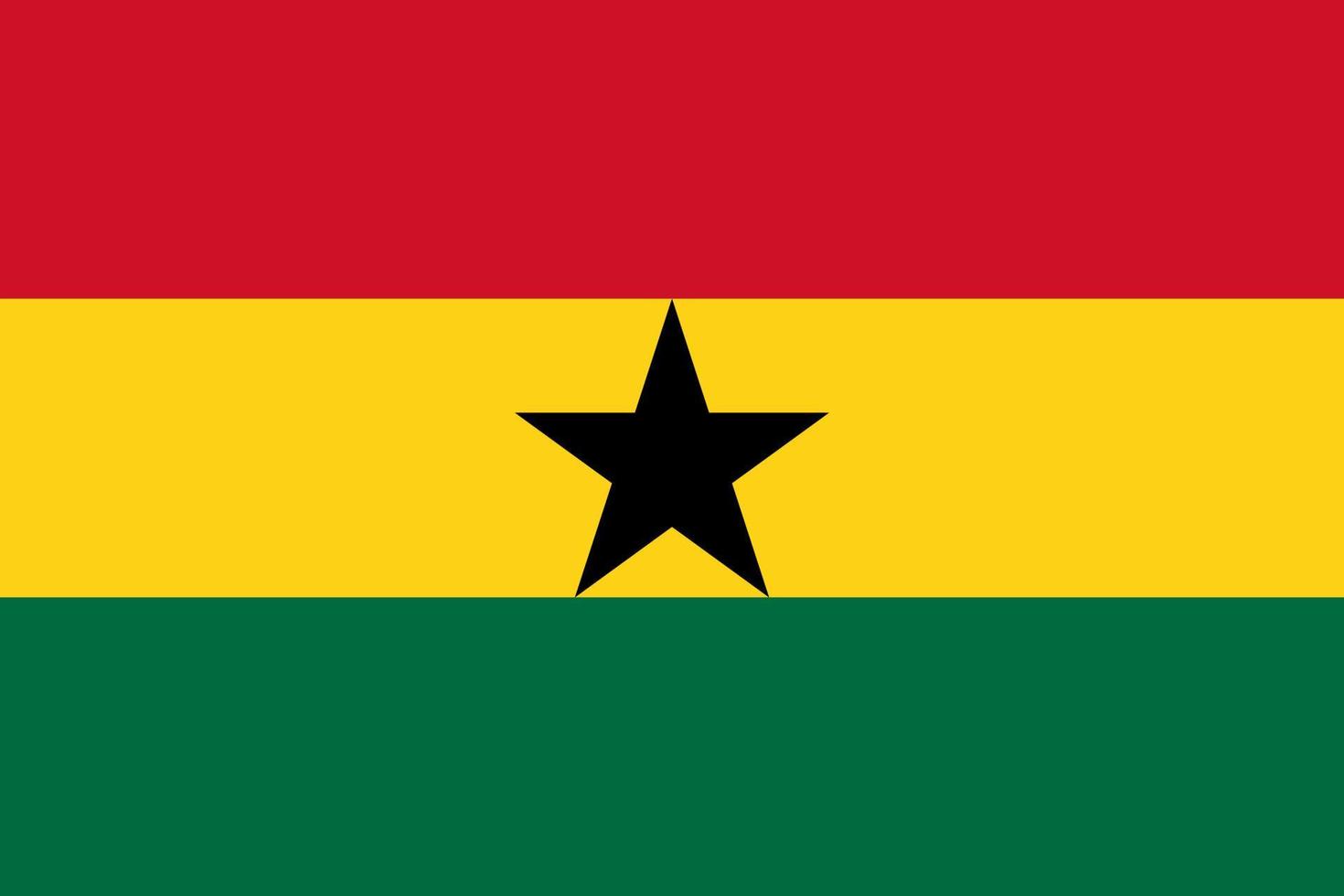 ghana flagga vektor