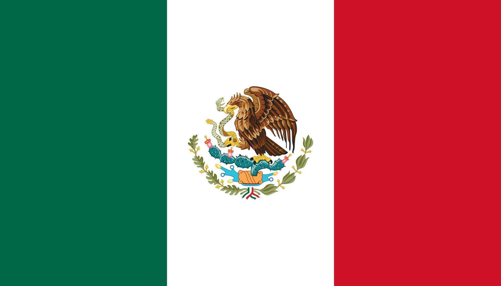 Mexikos flagga vektor