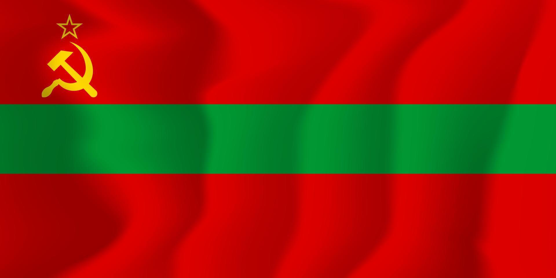transnistrien nationella viftande flagga bakgrundsillustration vektor