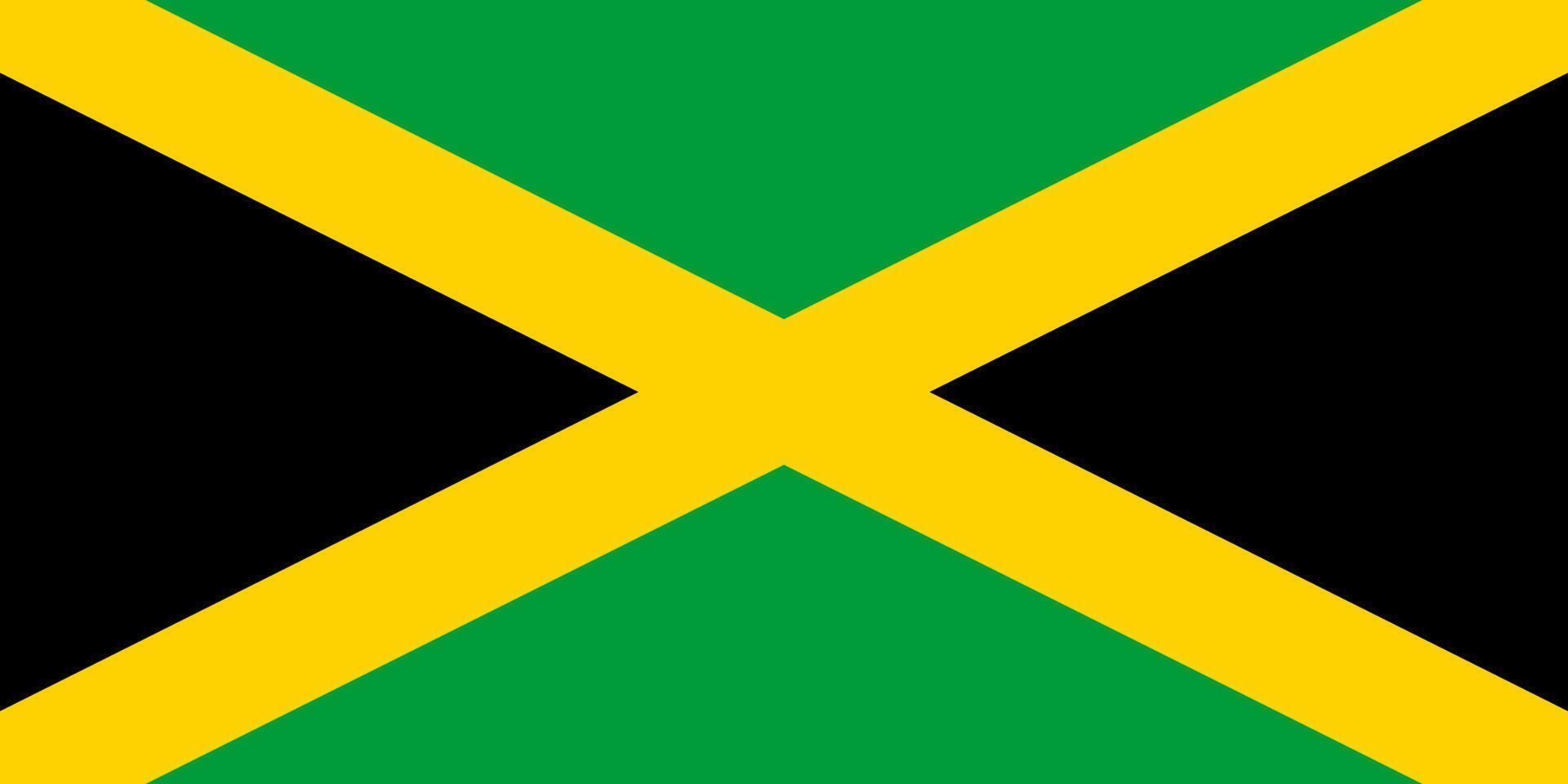 Jamaica flagga vektor