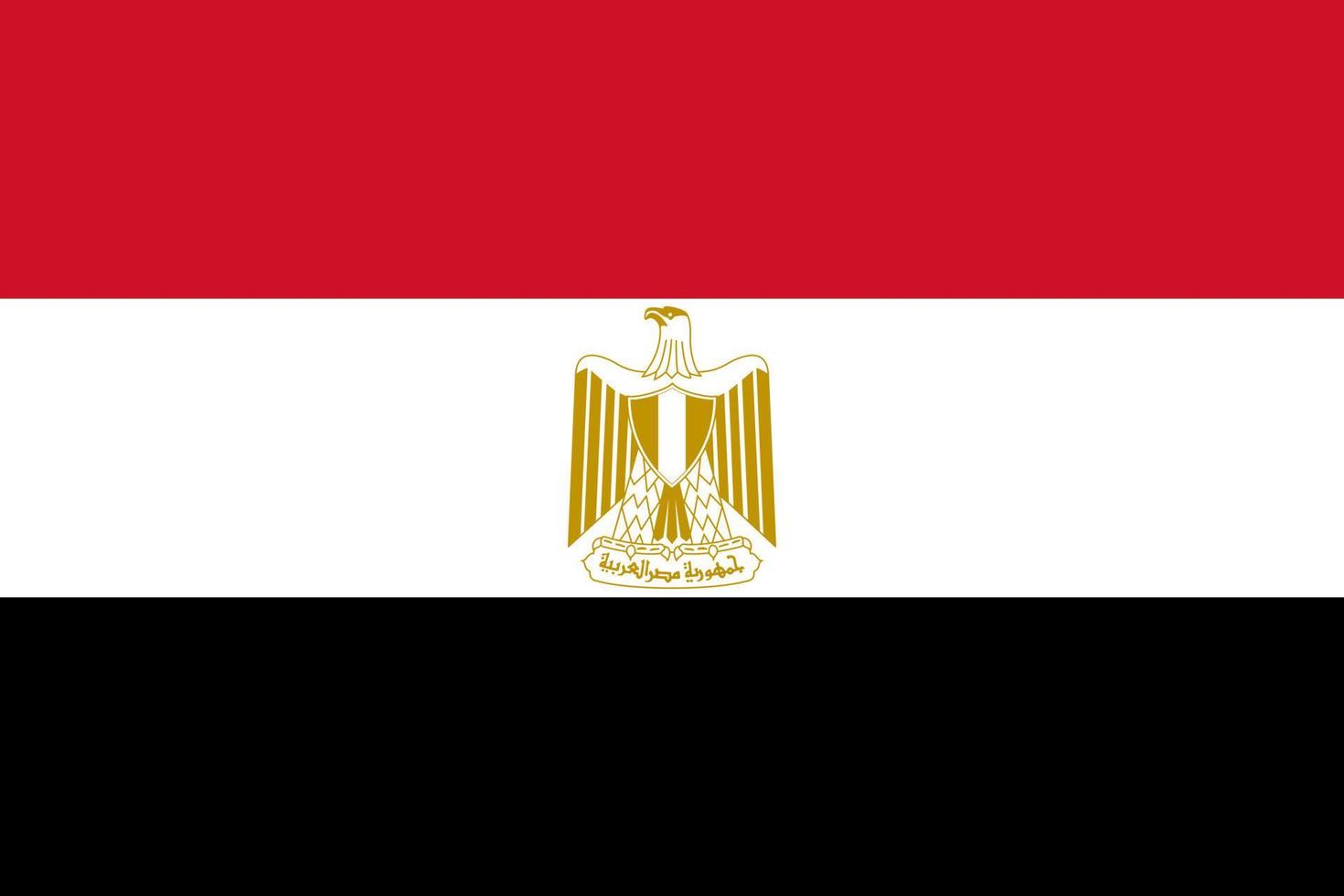 Egyptens flagga vektor