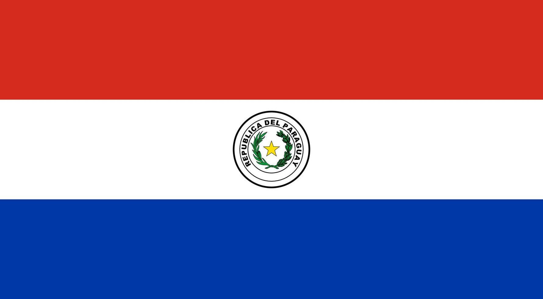 paraguay flagga vektor