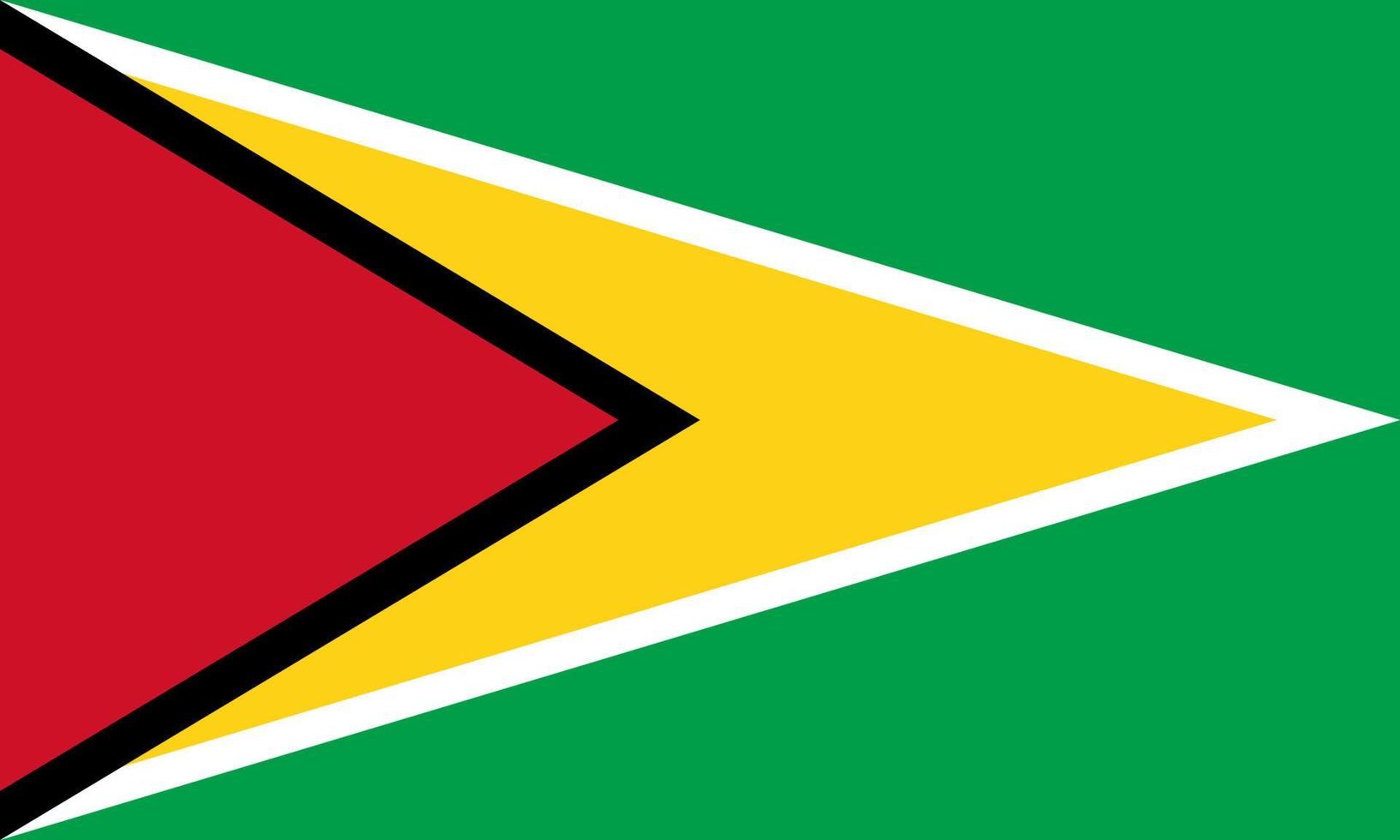 Guyana flagga vektor