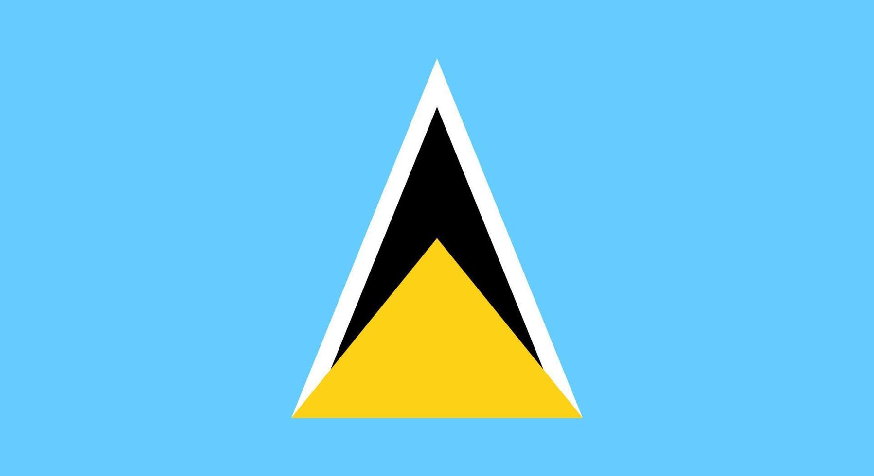 Saint Lucia Flaggenvektor vektor