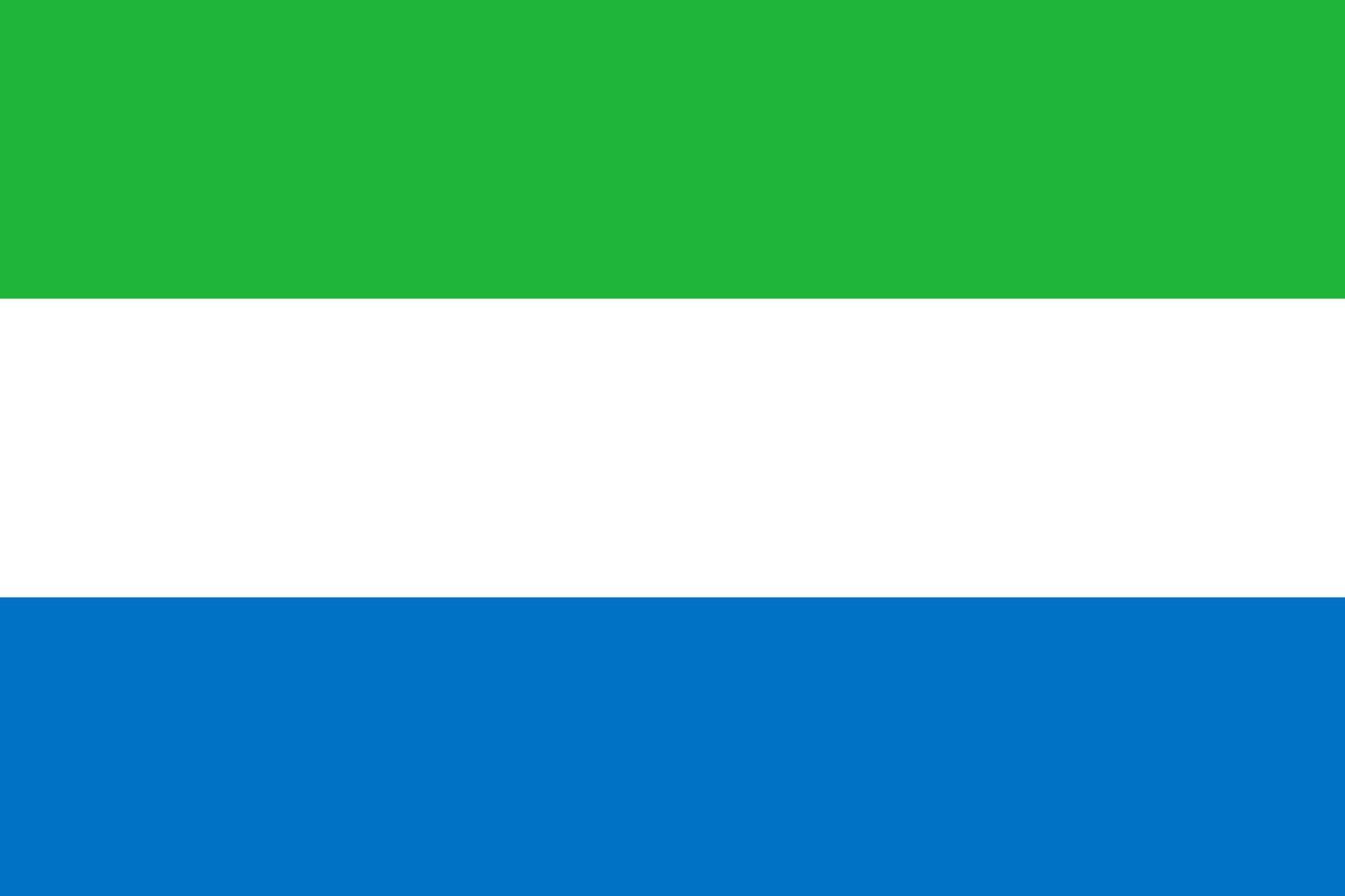 Sierra Leone Flaggenvektor vektor