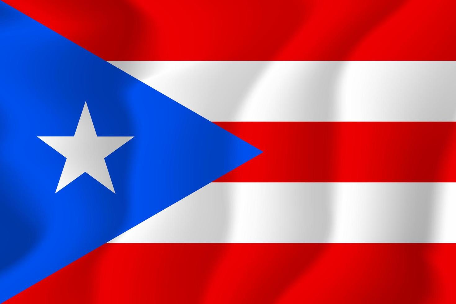 puerto rico national wehende flagge hintergrundillustration vektor