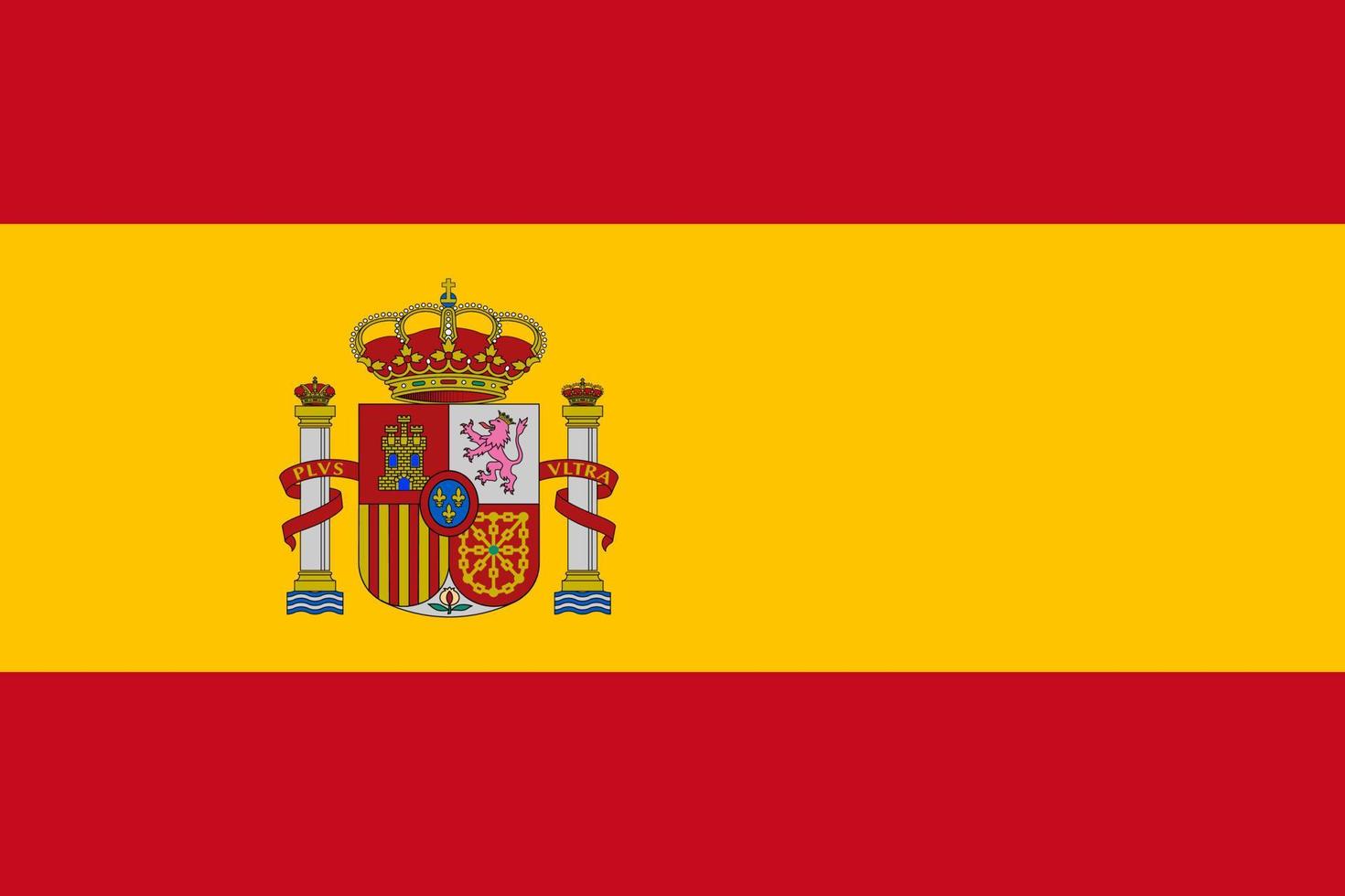 Spanien flagga vektor