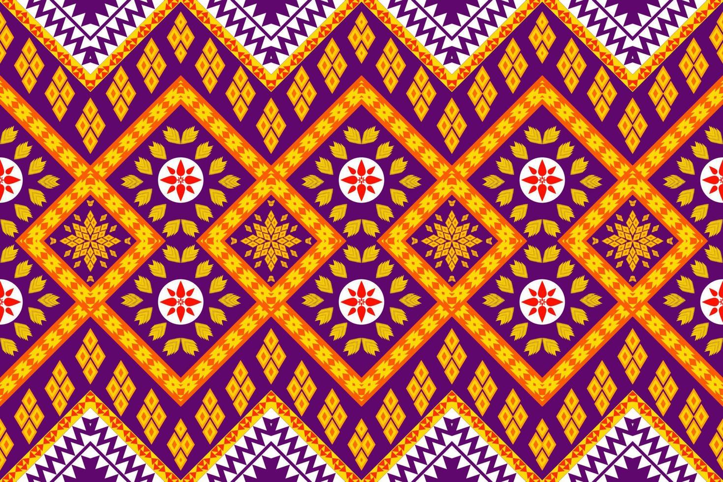 schönes geometrisches ethnisches orientalisches Kunstmuster traditionell. Design für Teppich, Tapete, Kleidung, Verpackung, Batik, Stoff, Vektorillustration. Figur Stammes-Stickerei-Stil. vektor