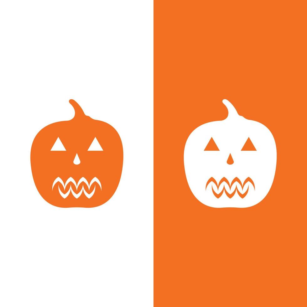 halloween logotyp vektor illustration ikon