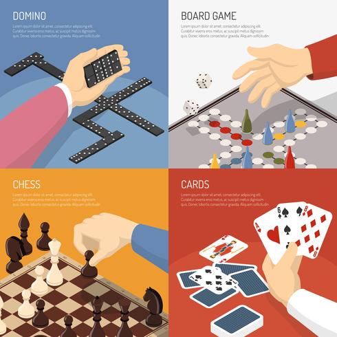 Board Games Design Concept vektor