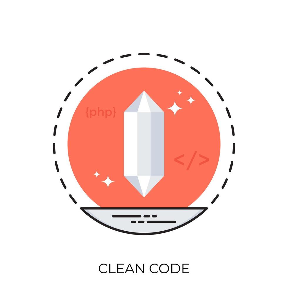 Clean-Code-Konzepte vektor