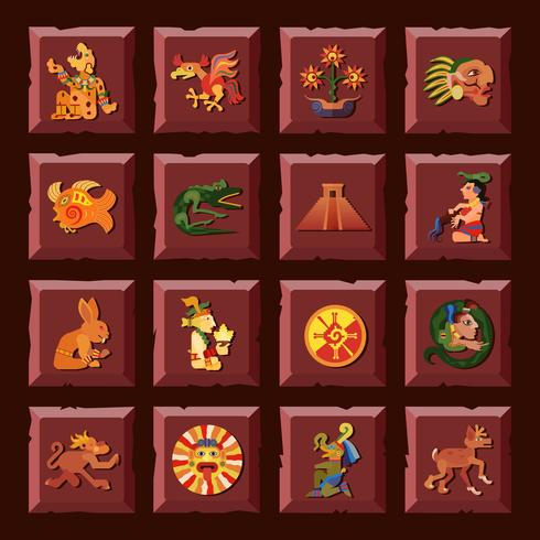 Maya Icons Set vektor