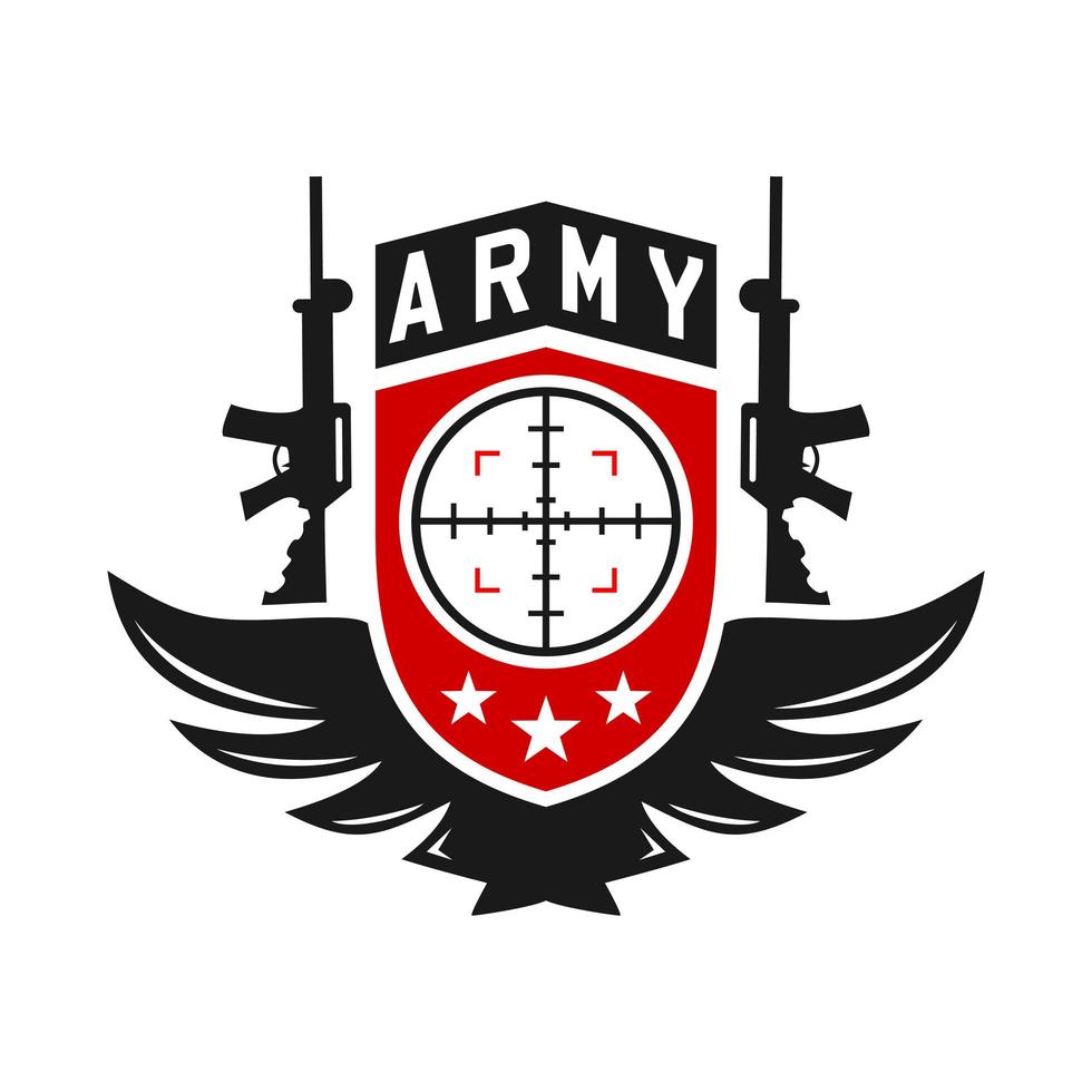 Armee-Waffen-Logo vektor