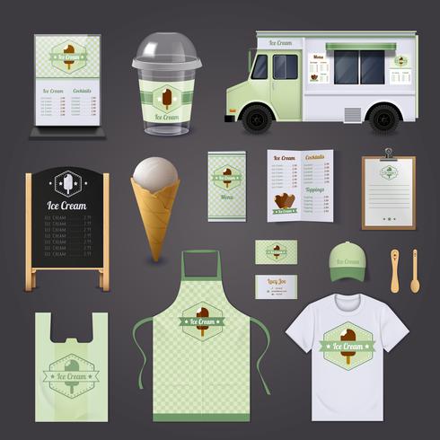 Eis Corporate Design Set vektor