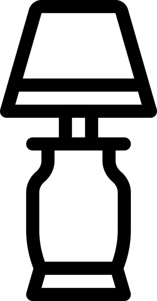tischlampe linie symbol abbildung vektor