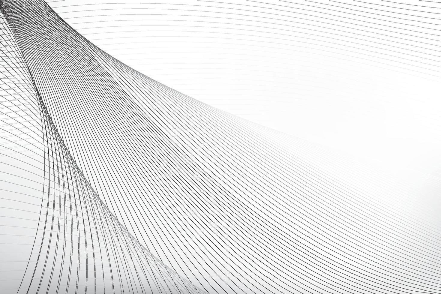 abstrakt vågelement på grå bakgrund med moderna ränder. vektor illustration.