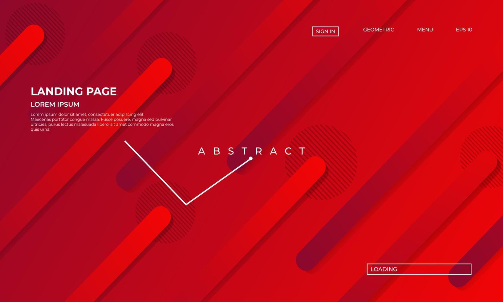 abstrakt geometrisk röd bakgrund, lämplig för presentationsbakgrund, webb och mer vektor
