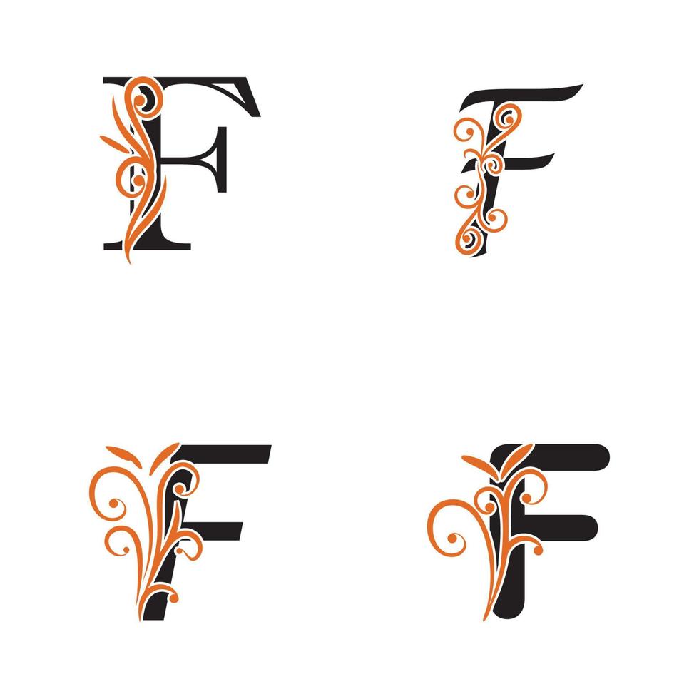 Kreativer Buchstabe f Logo Design Vektor Vorlage Symbol Logo.