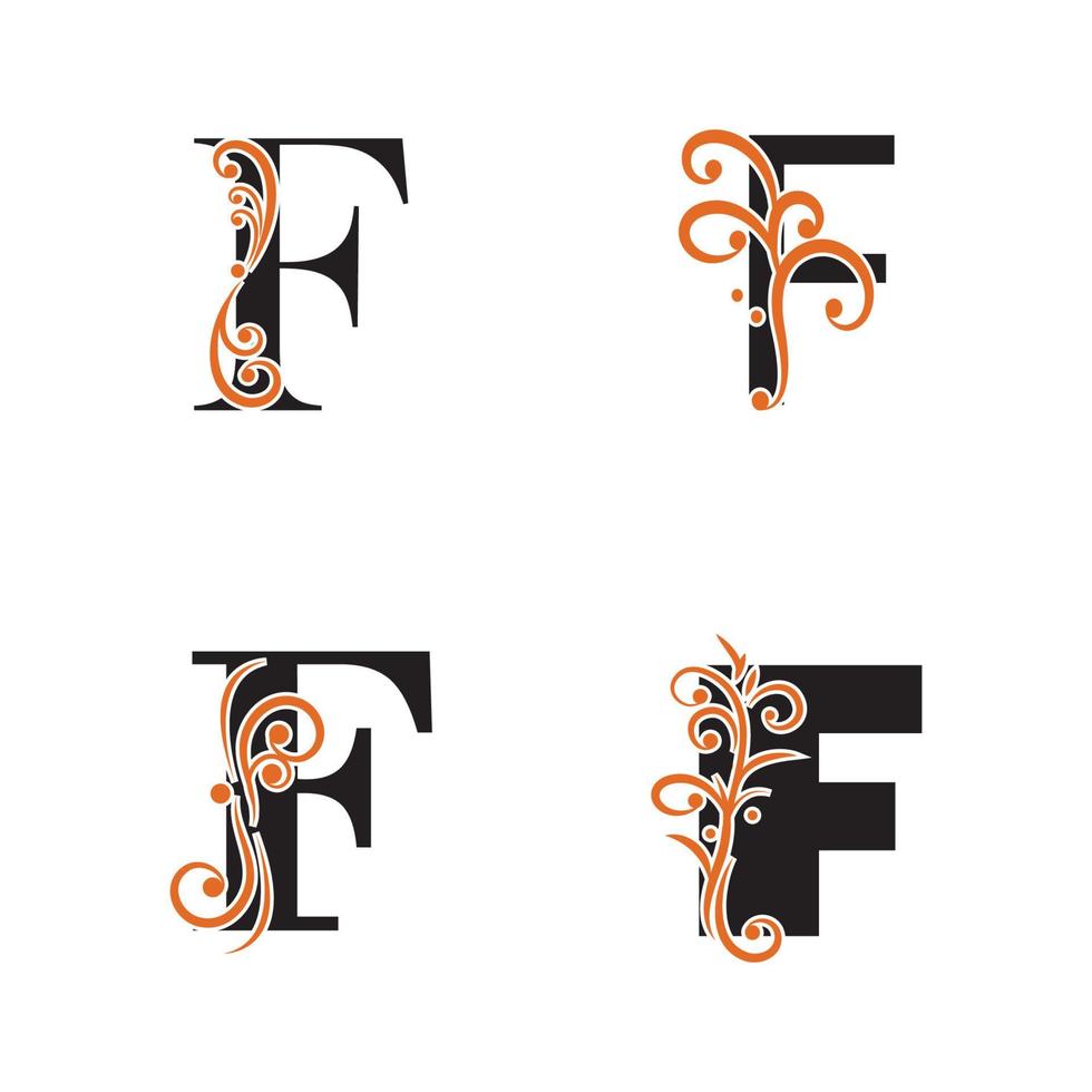 Kreativer Buchstabe f Logo Design Vektor Vorlage Symbol Logo.