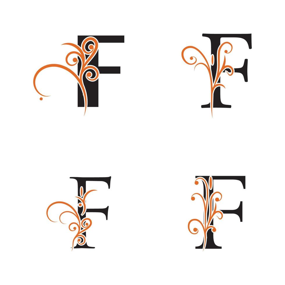 Kreativer Buchstabe f Logo Design Vektor Vorlage Symbol Logo.