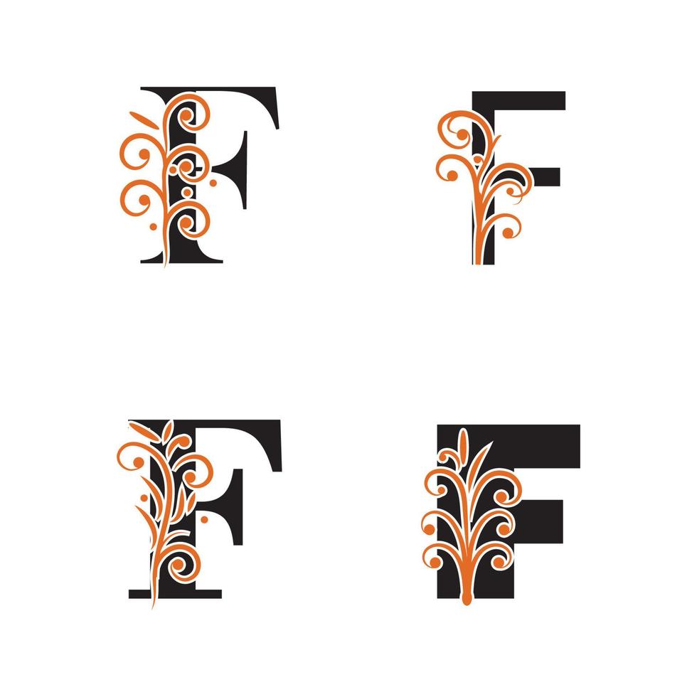 kreativ bokstav f logotyp design vektor mall symbol logotyp.