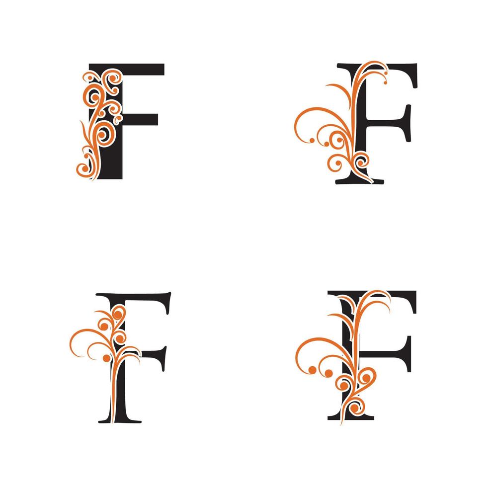 kreativ bokstav f logotyp design vektor mall symbol logotyp.