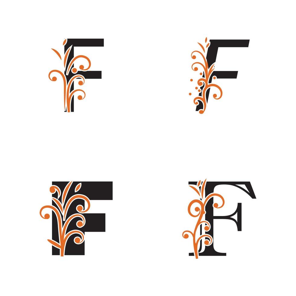 Kreativer Buchstabe f Logo Design Vektor Vorlage Symbol Logo.