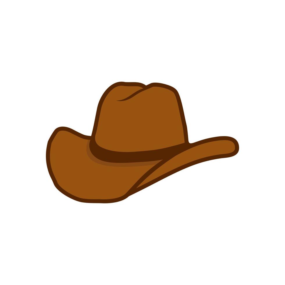 Cowboy-Symbole. Western-Stil Cowboy-Hut-Symbol Vektor-Vorlage flaches Design, Illustration, Design. Cowboyhutsymbol für Logo, Web, App, Handy, Vorlage. vektor