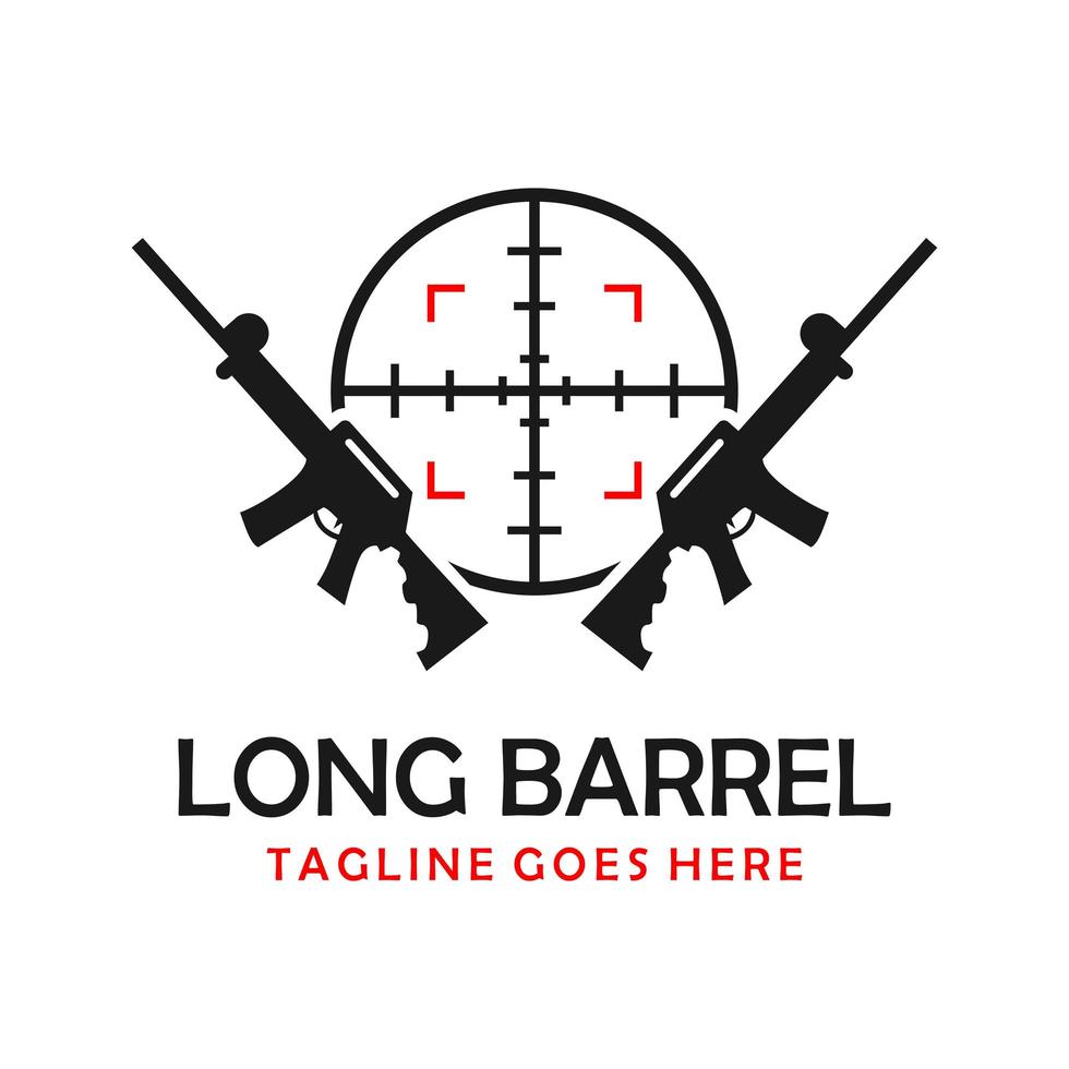 Long Shotgun-Logo vektor