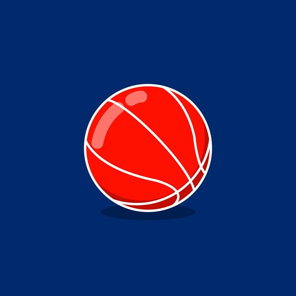 Basketball-Cartoon-Stil Symbol Abbildung vektor