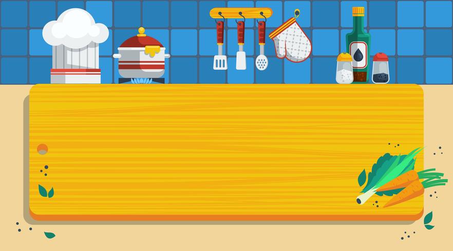 Küchen-Hintergrund-Illustration vektor