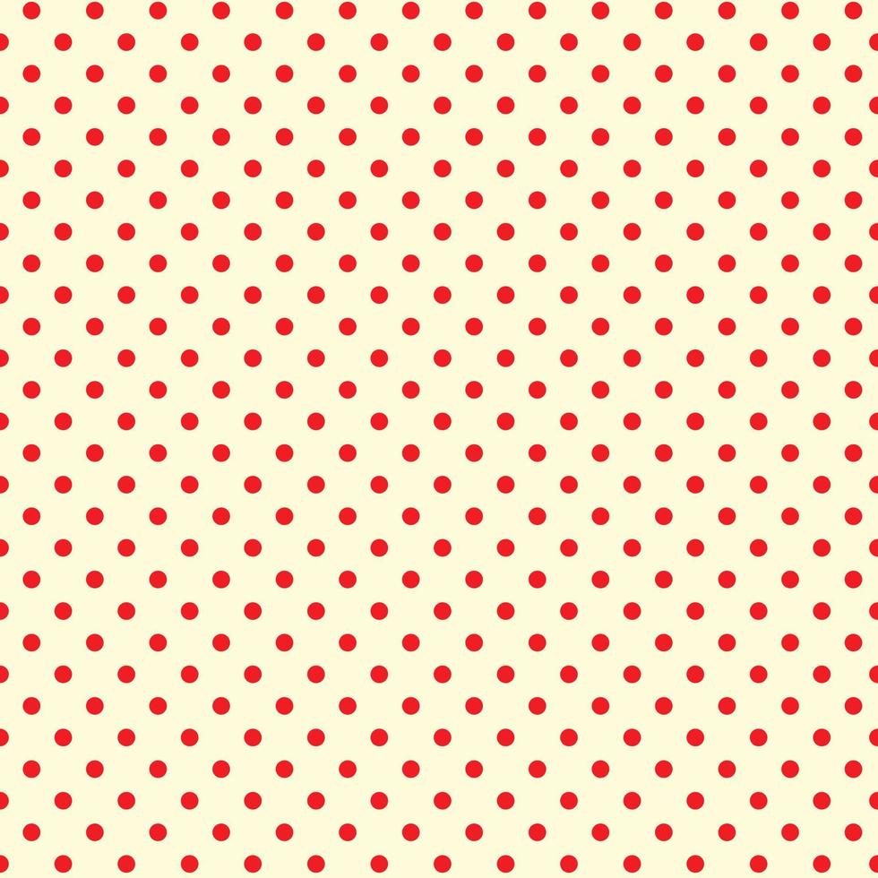 röd prick sömlös design för dekoration, tapeter, omslagspapper, tyg, bakgrund och etc. vektor