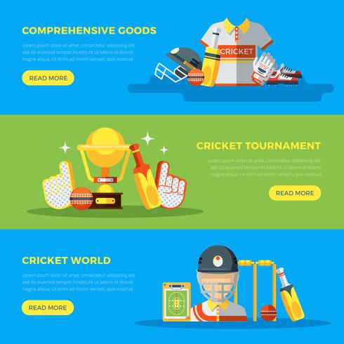 Cricket World Banner vektor