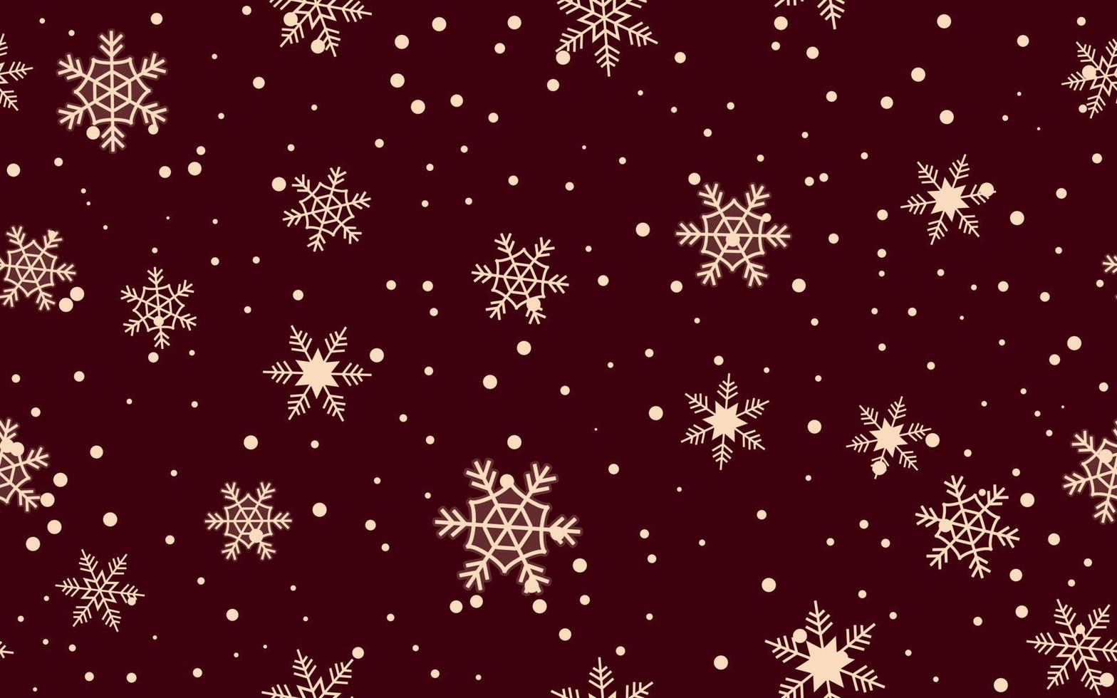 einfacher weihnachtshintergrund erstellt mit schneeflocke und schneefall wie objekten, weihnachtsbanner-vektorillustration, weihnachtsverkaufsfahne. vektor