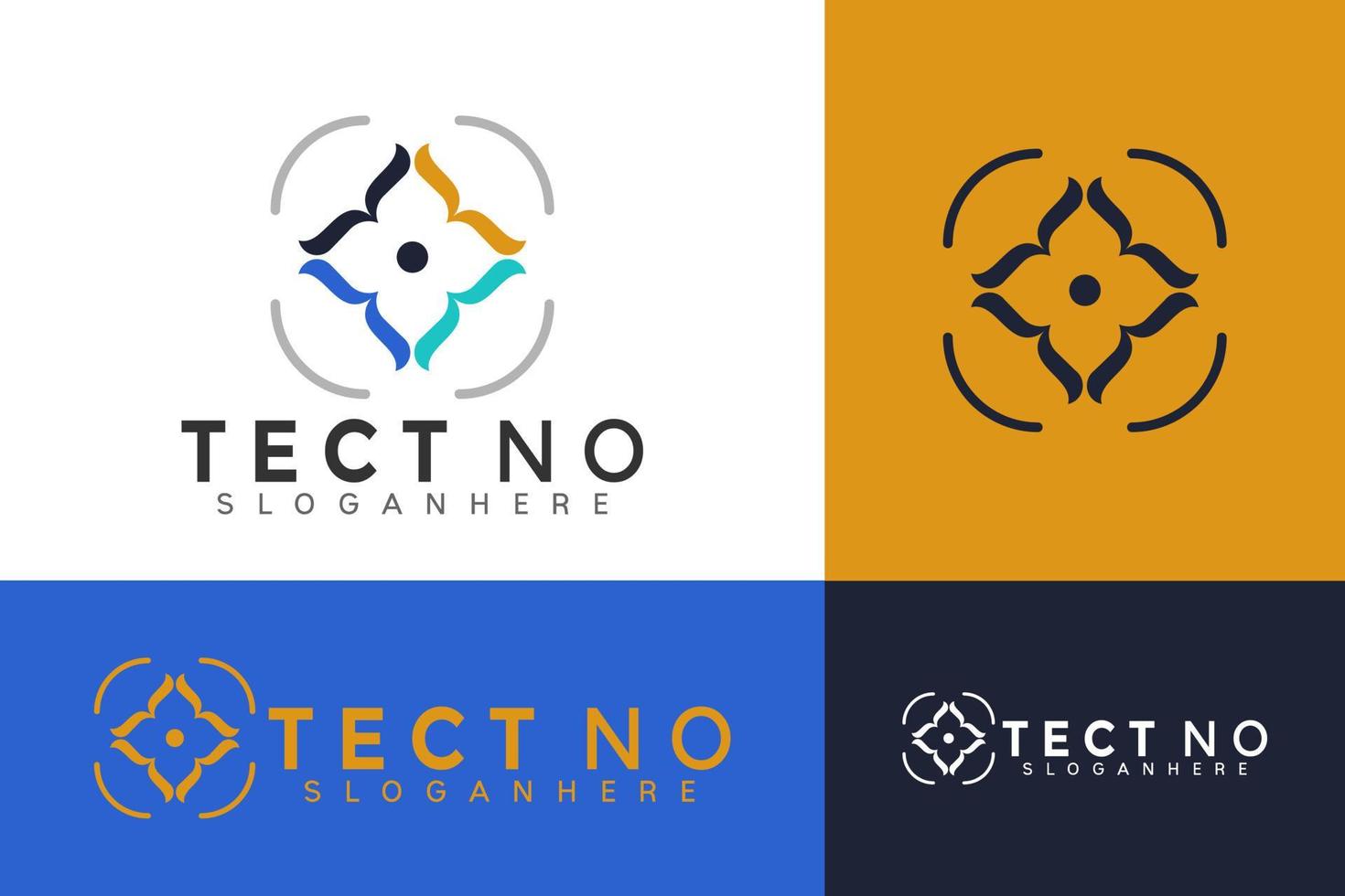 tect-Logo-Vektor, Technologie-Logo-Design, modernes Logo, Logo-Design-Vektor-Illustrationsvorlage vektor