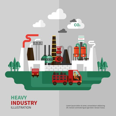 Schwerindustrie Illustration vektor