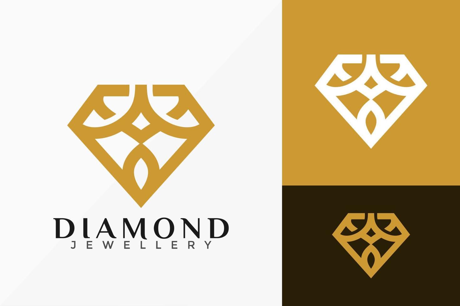 Luxusbuchstabe a line art diamantschmuck logo vektordesign. abstraktes Emblem, Designkonzept, Logos, Logoelement für Vorlage. vektor