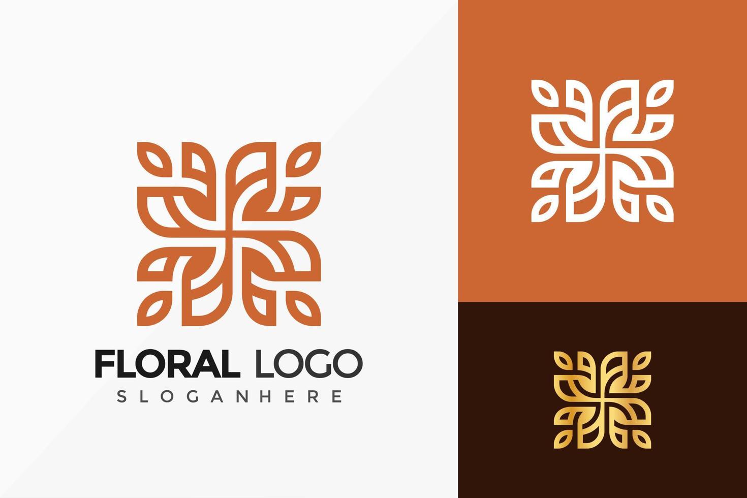 minimal blommig smycken logotyp vektor design. abstrakt emblem, designkoncept, logotyper, logotypelement för mall.