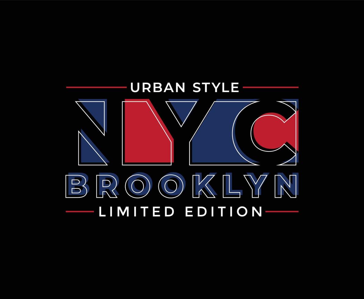 New York City Typografie Vektor T-Shirt Design