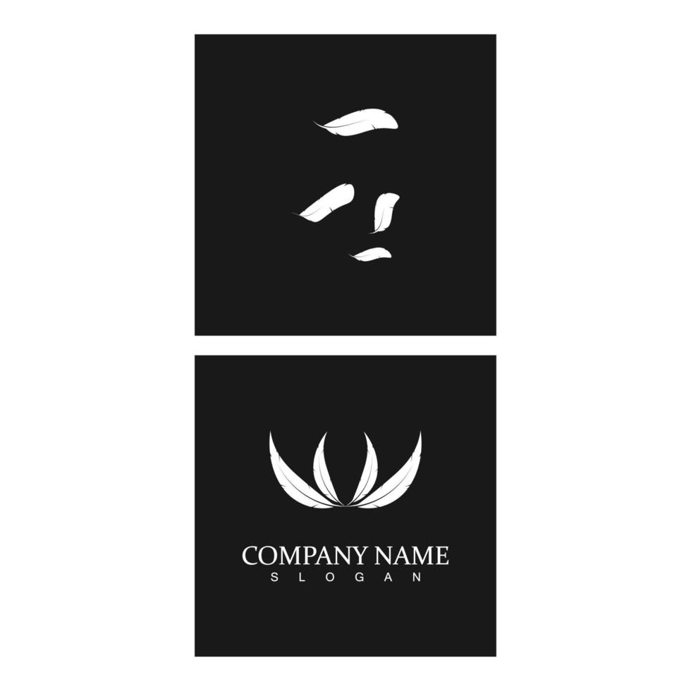 fjädrar ikon vektor illustration design logotyp mall