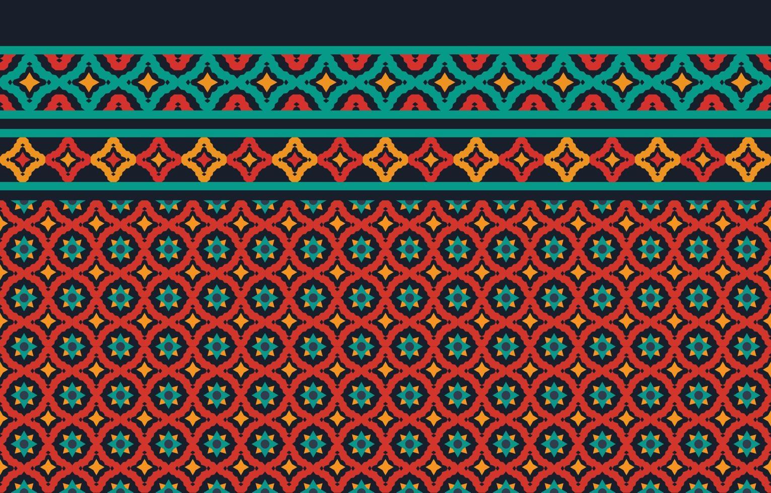 geometriska etniska orientaliska mönster bakgrund. design för textur, inslagning, kläder, batik, tyg, tapeter och bakgrund. mönster broderi design. vektor