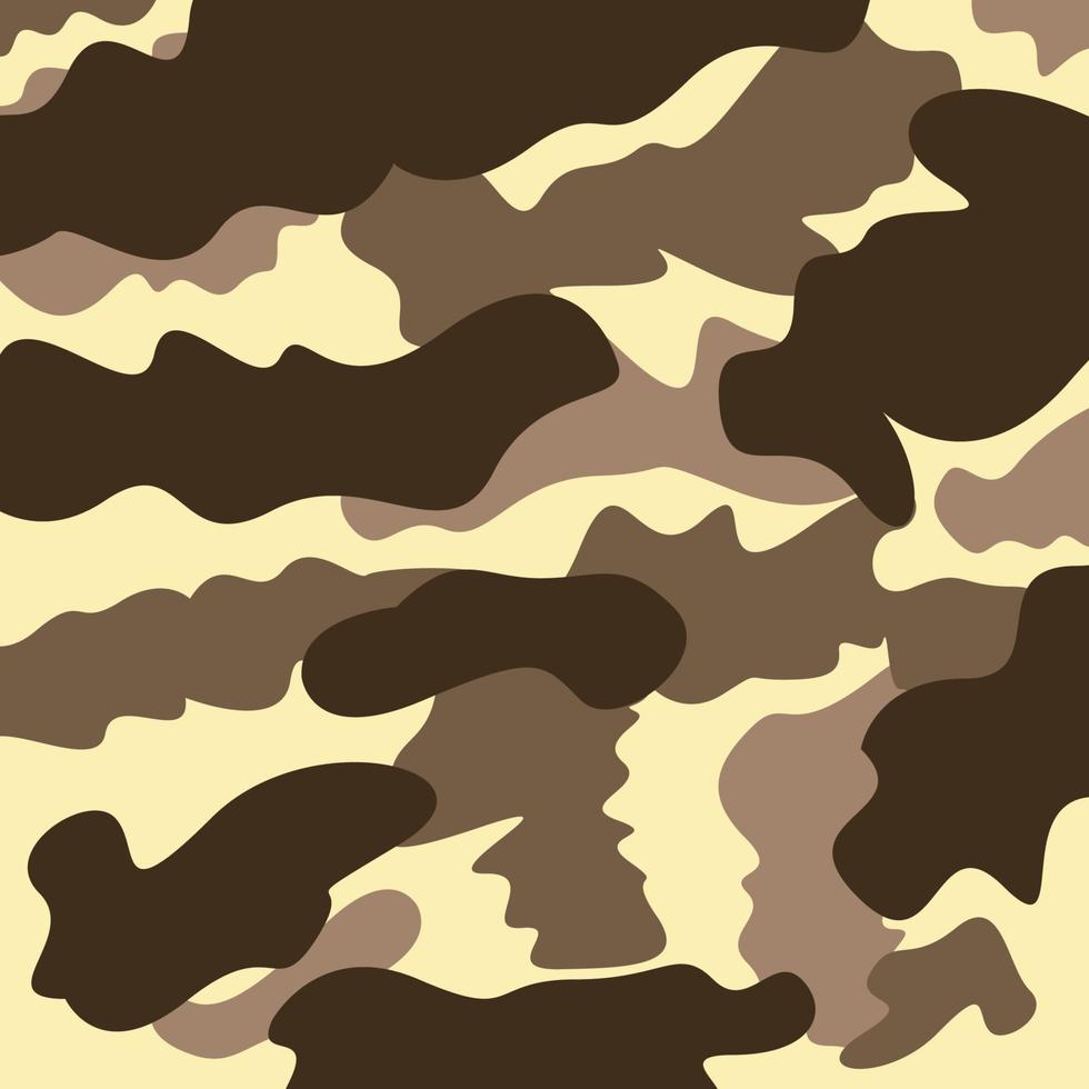 Wüstensand Schlachtfeld abstraktes Tarnmuster militärischer Hintergrund geeignet für Druckkleidung vektor