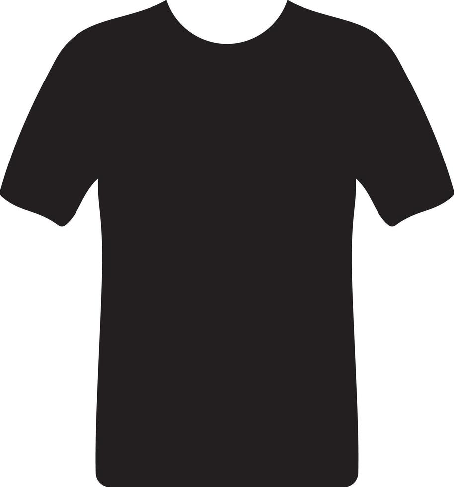 t-shirt blank mockup i svart vektor