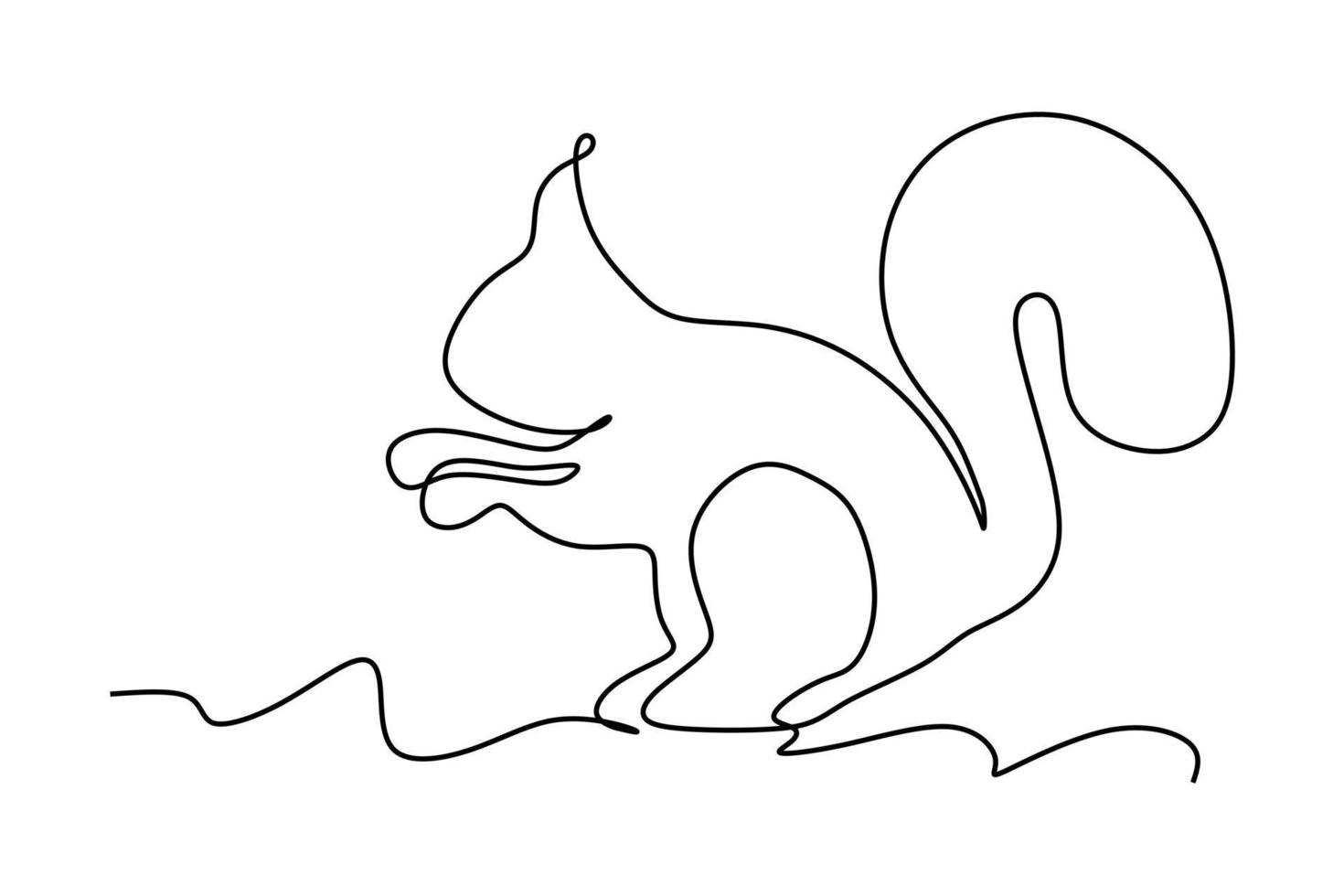 einzelne durchgehende Linie, die lustiges Kaninchen für die Logoidentität der Tierhandlung zeichnet. Süßes Hase-Tier-Maskottchen-Konzept für Kinderspielzeugladen-Symbol. eine einzeilige Animationsillustration in voller Länge. vektor
