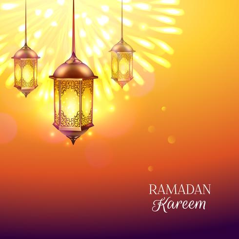 Ramadan Färgad Illustration vektor