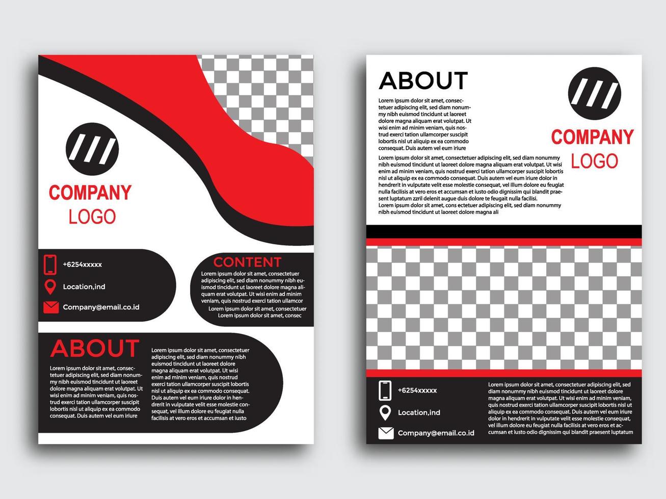 Poster Flyer Broschüre Broschüre Cover Design Layout Raum für Fotohintergrund, Vektorvorlage im A4-Format vektor