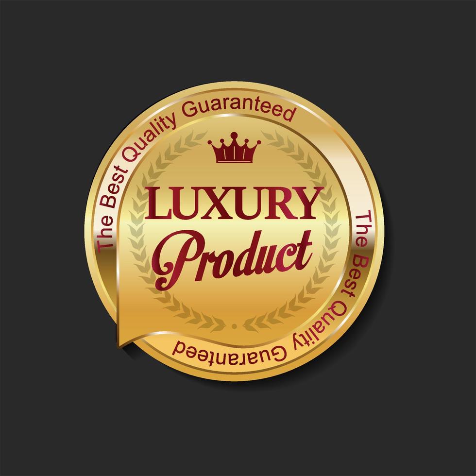 Luxus-Premium-Verkauf goldene Etiketten modernes Design vektor